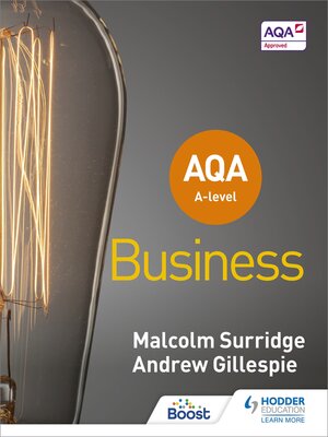 cover image of AQA A-level Business (Surridge and Gillespie)